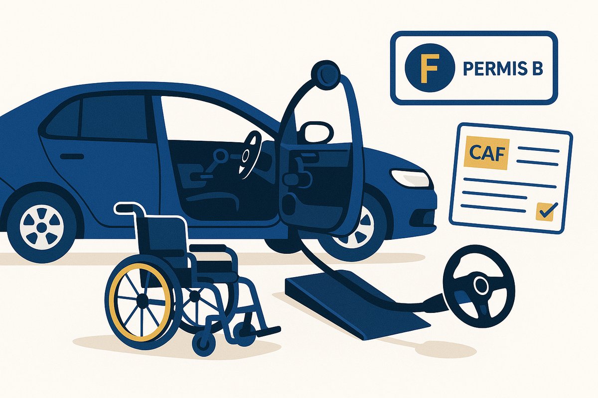 Conduire en fauteuil roulant permis aménagé