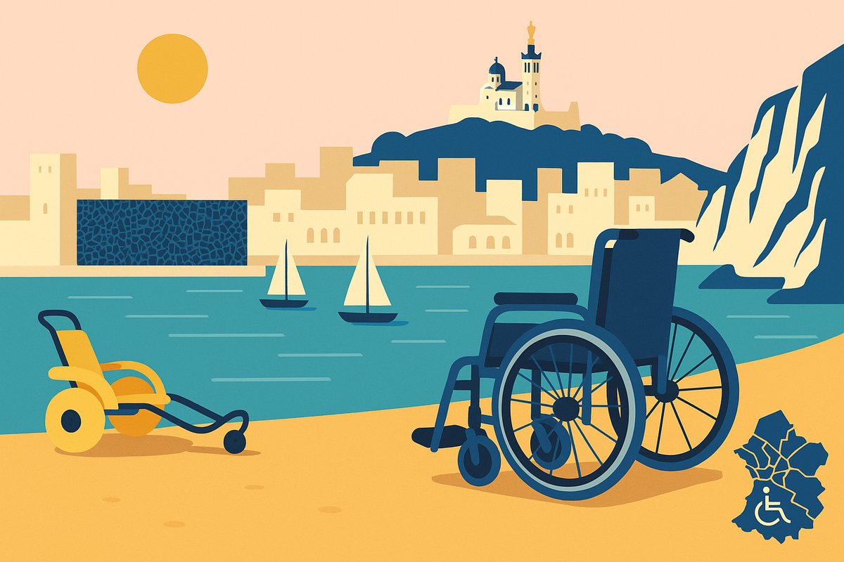 Fauteuil roulant Marseille - revendeurs MDPH 13 plages Tiralo calanques